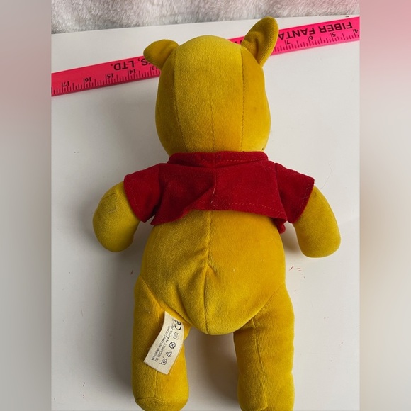 Mattel Yellow and Red Winnie the Pooh Plush Toy - Picture 2 of 5